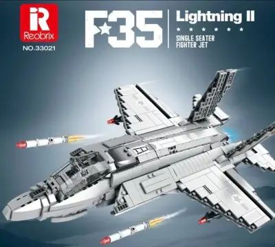 Avión Bloques Reobrix F35 Lightning II - miniatura 1