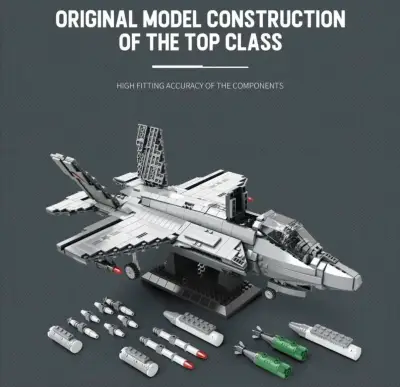 Avión Bloques Reobrix F35 Lightning II - miniatura 5