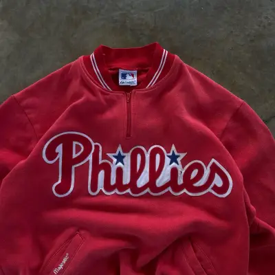 Polerón rojo Phillies con logo bordado - miniatura 3