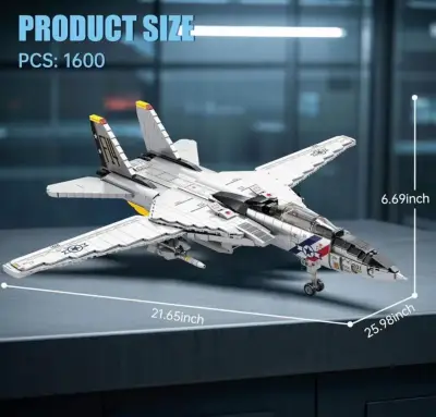 Set de construcción avión F14 Tomcat Reobrix - miniatura 2