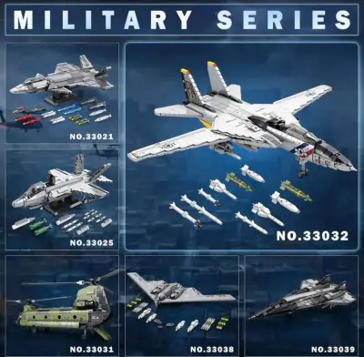 Set de construcción avión F14 Tomcat Reobrix - miniatura 3