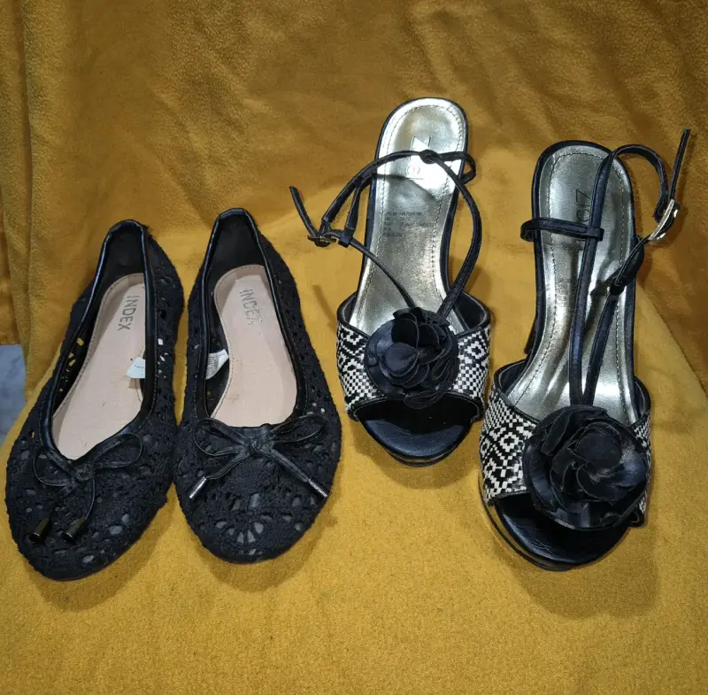 Zapatos de tacón y ballerinas negras elegantes - 3