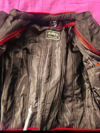 Chaqueta de moto Arexx negra y roja - miniatura 5