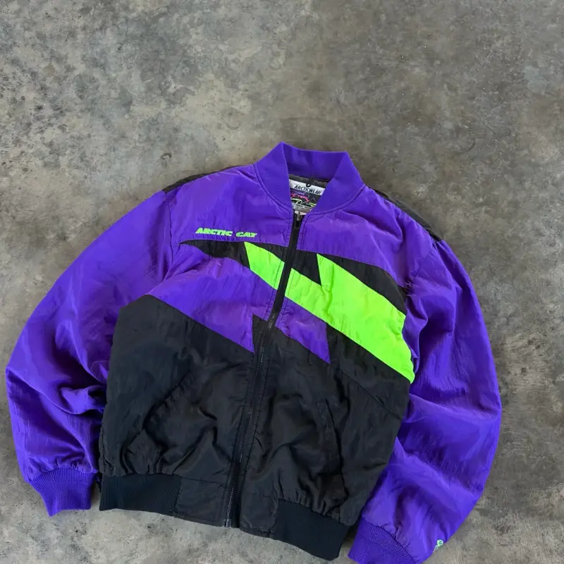 Chaqueta vintage Arctic Cat morada y negra - 2
