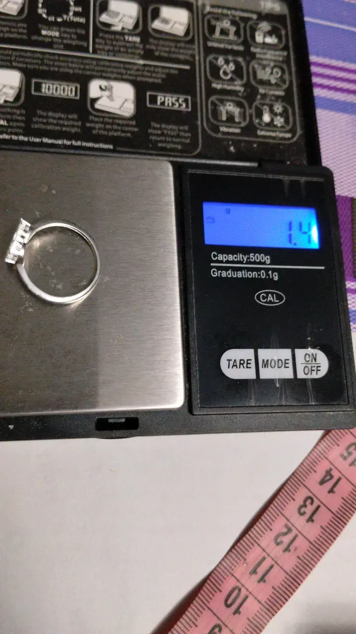 Anillo de plata con corazón de circonitas - 4