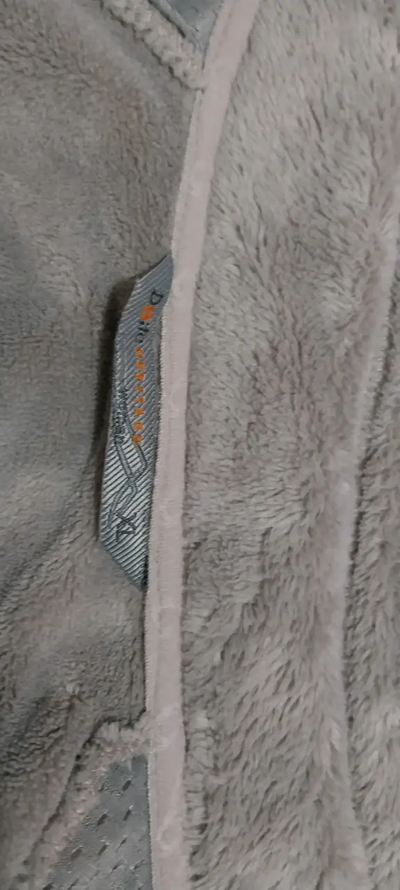Chaqueta polar gris con cierre completo - 2