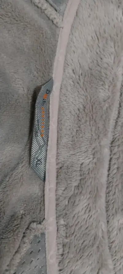 Chaqueta polar gris con cierre completo - miniatura 2