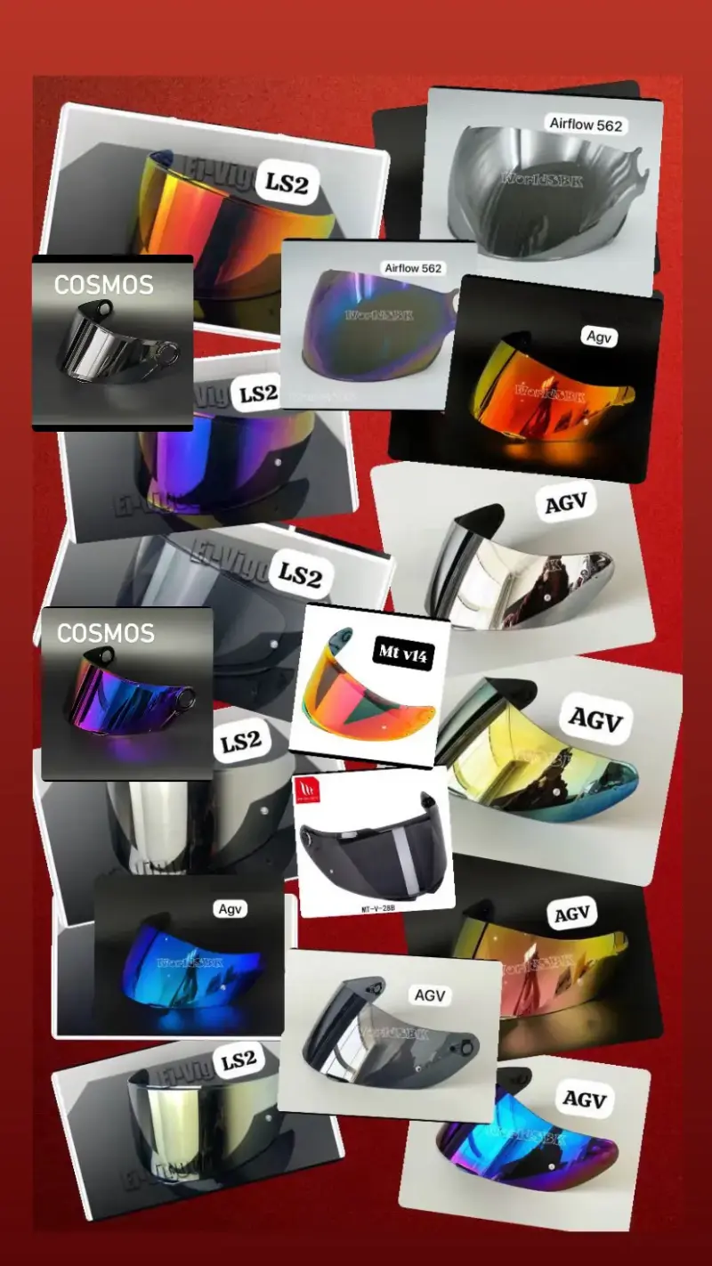 Visera para casco de motocicleta LS2, AGV Y MT