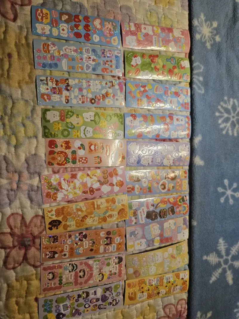 Set de 20 láminas pegatinas decorativas kawaii