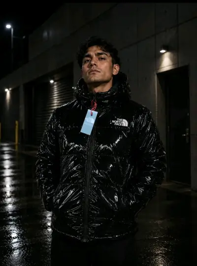 Chaqueta The North Face azul y negra ( IMITACIÓN) - miniatura 2