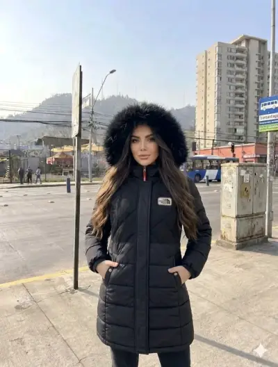Abrigo negro con capucha de The North Face - miniatura 1