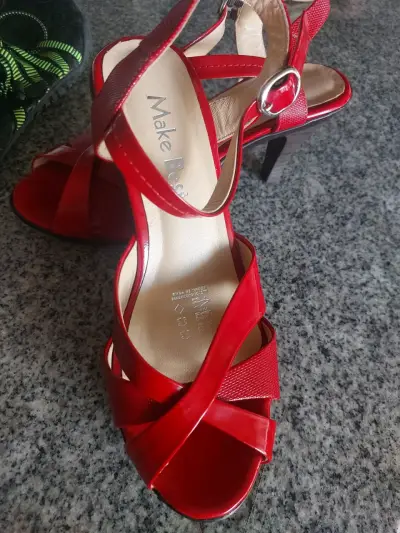 Chalas de tacón rojo Best para mujer - miniatura 2