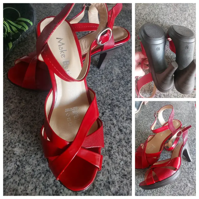 Chalas de tacón rojo Best para mujer - 3