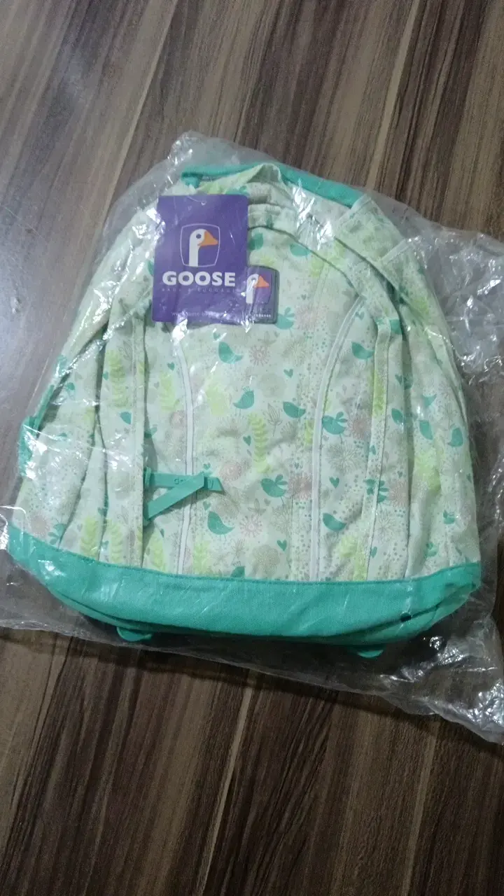 Mochila Goose estampada verde nueva - 1