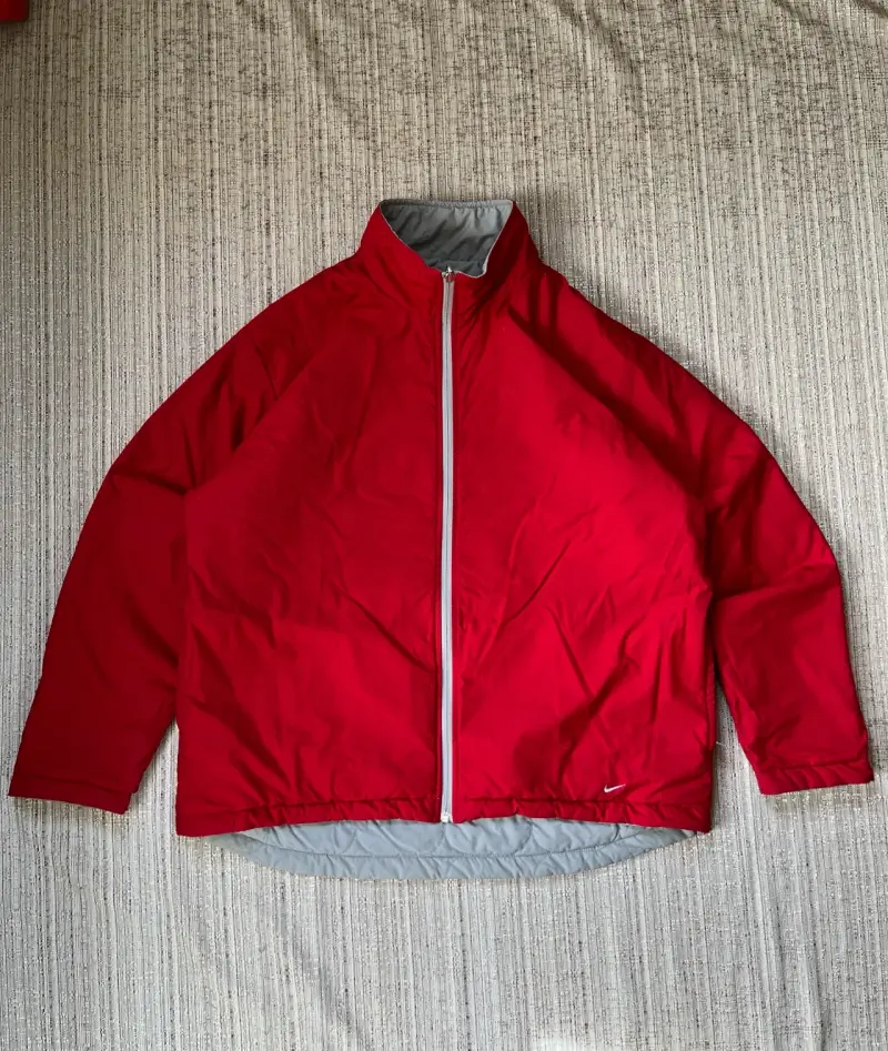 Chaqueta Nike Reversible - Rojo/Gris (MUJER) - 3