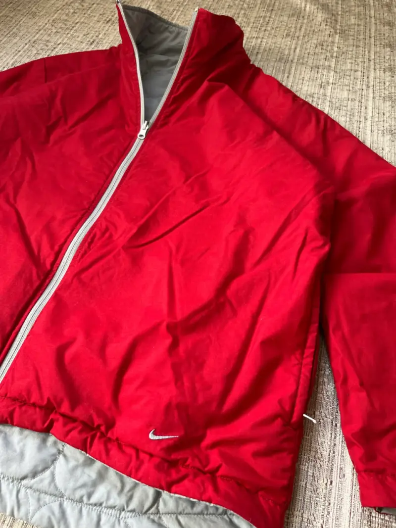 Chaqueta Nike Reversible - Rojo/Gris (MUJER) - 5