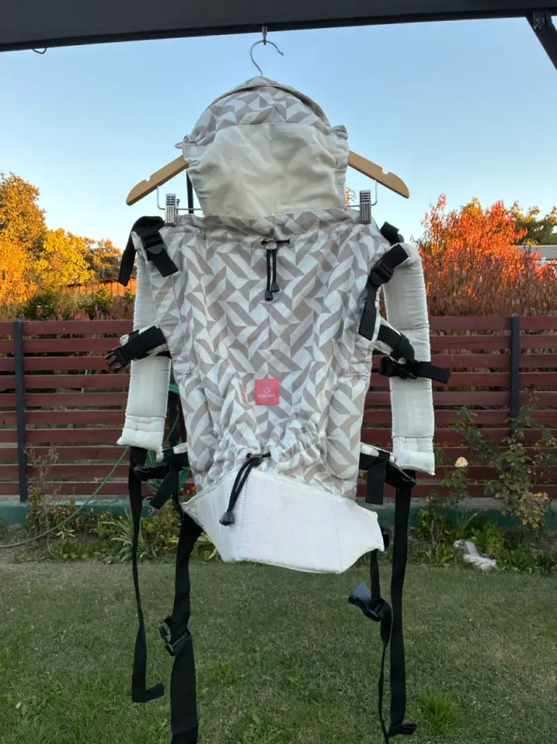 Cobertor impermeable para porta bebés color beige - 4