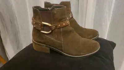 Botines de gamuza marrón Gacel - miniatura 2