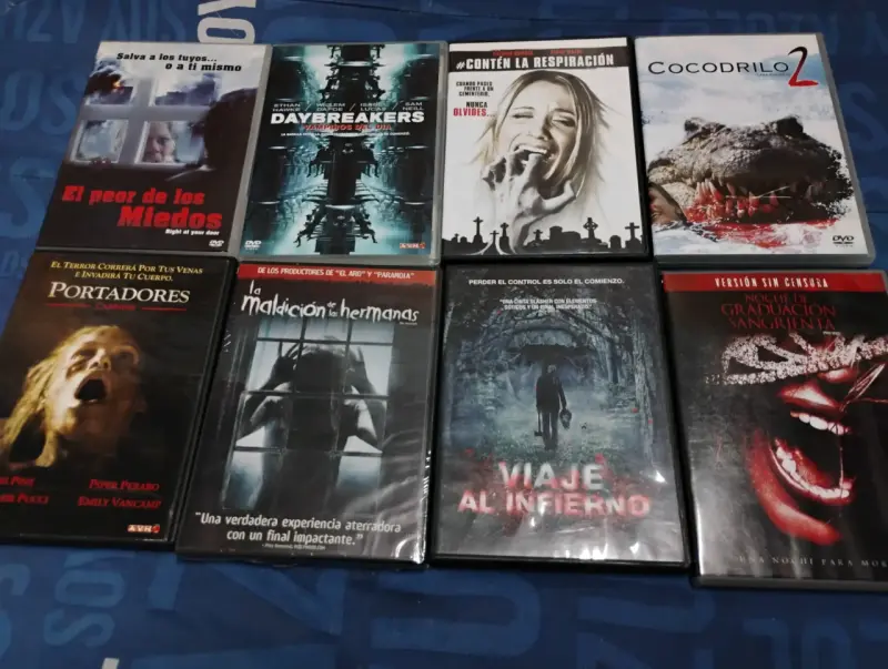 Colección de 8 DVDs de películas de terror - 2