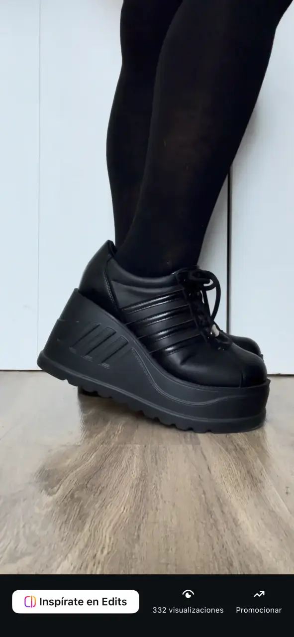 Zapatos de plataforma negros Insp Demonias 38 - 1