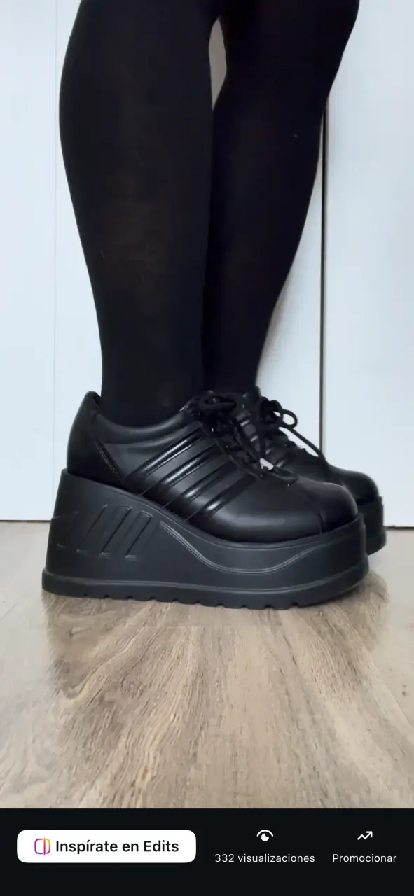 Zapatos de plataforma negros Insp Demonias 38 - 2