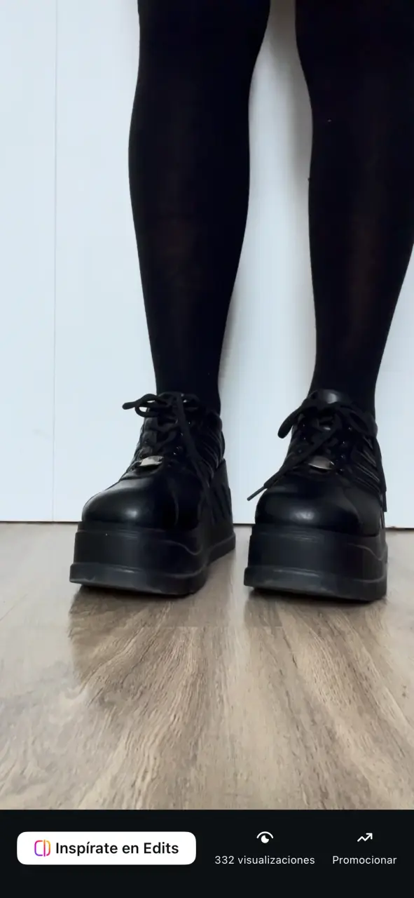 Zapatos de plataforma negros Insp Demonias 38 - 3
