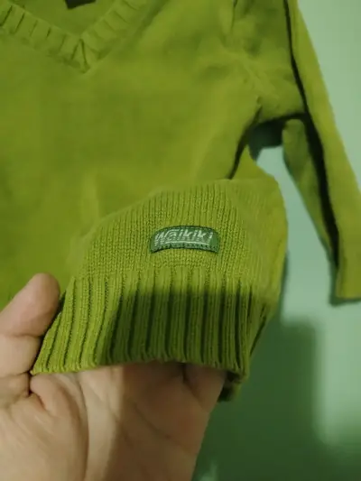 Suéter verde para niño con botones 12m - miniatura 3