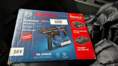 Martillo inalámbrico Bosch 18V con batería y cargador - miniatura 3