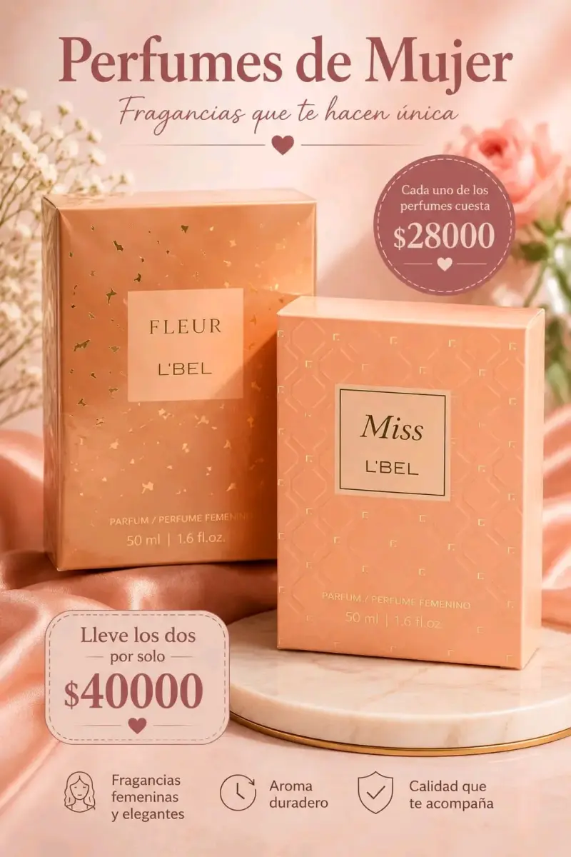 Set de perfumes femeninos L'Bel Fleur y Miss