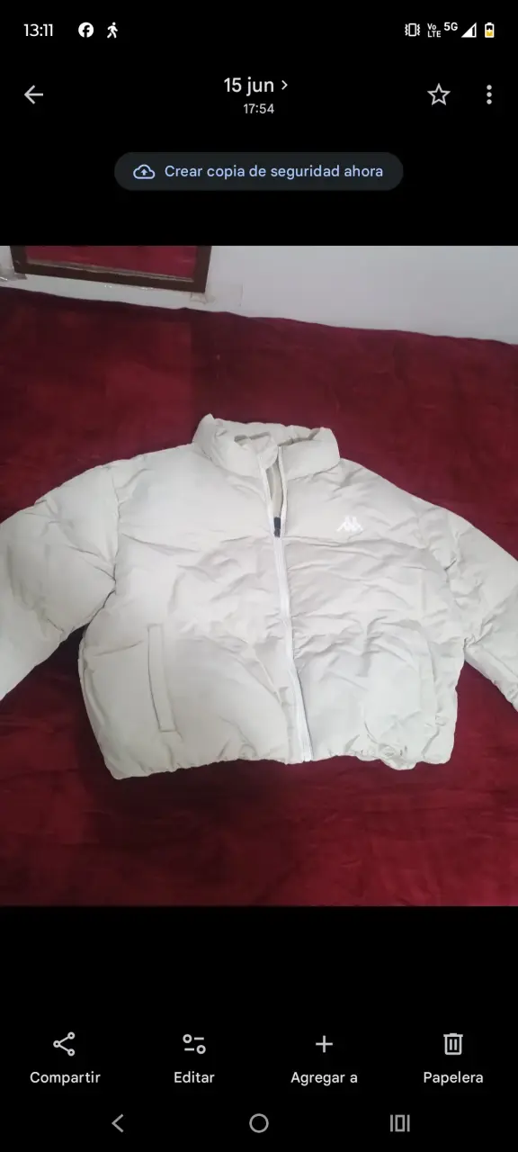 Chaqueta blanca Kappa nueva