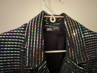 Vestido blazer de lentejuelas Zara - miniatura 3