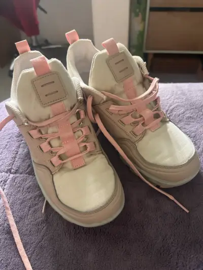 Zapatillas de trekking Decathlon beige y rosado - miniatura 4