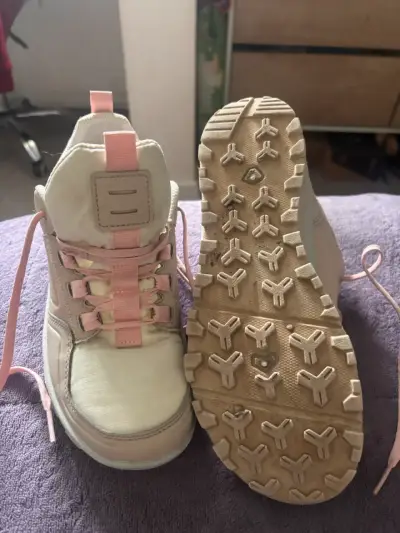 Zapatillas de trekking Decathlon beige y rosado - miniatura 5