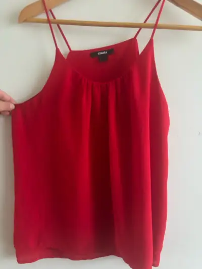 Blusa roja de tirantes Esmara - miniatura 1