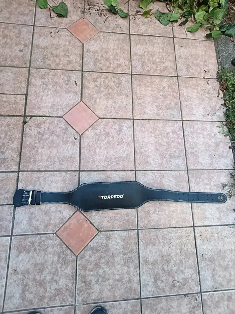 Cinturón de levantamiento Torpedo negro - 2
