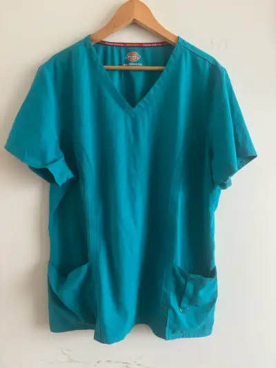 Blusa médica Dickies azul turquesa - miniatura 1