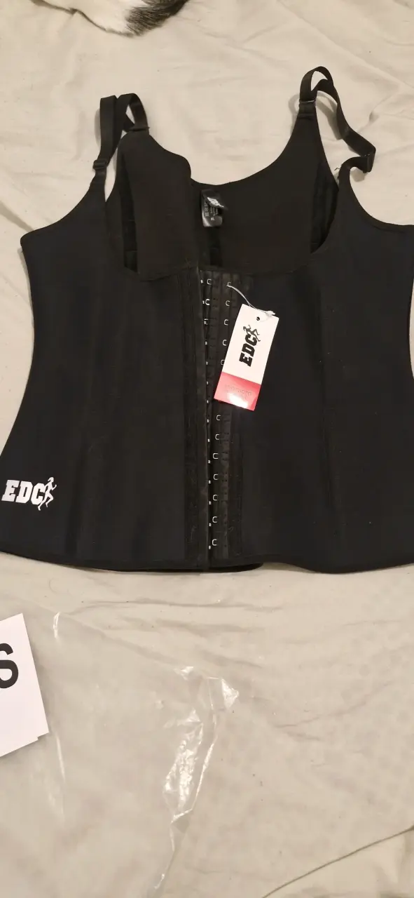 Faja reductora EDC negra con cierre - 1