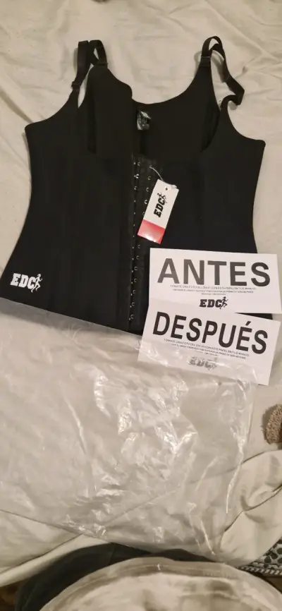 Faja reductora EDC negra con cierre - miniatura 3
