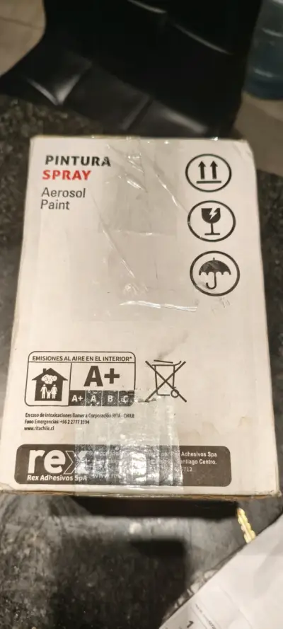 Pack de 6 pinturas spray Rex negro mate - miniatura 2