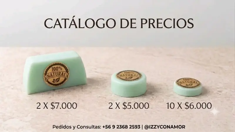 Jabón natural artesanal 100% natural - 2