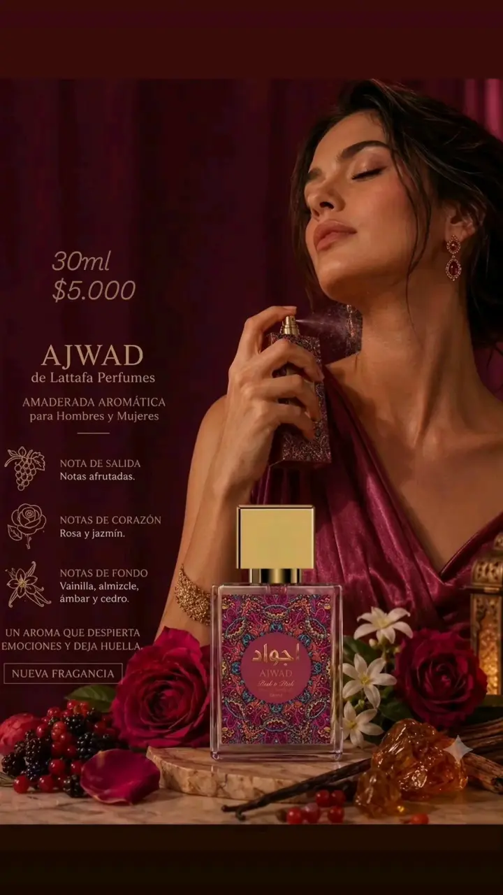 Perfume Ajwad de Lattafa 30ml unisex