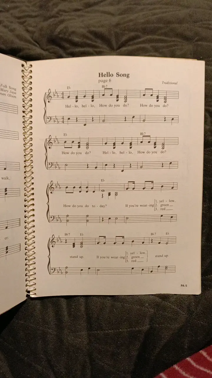Libro de acompañamientos de piano Grade K - 3