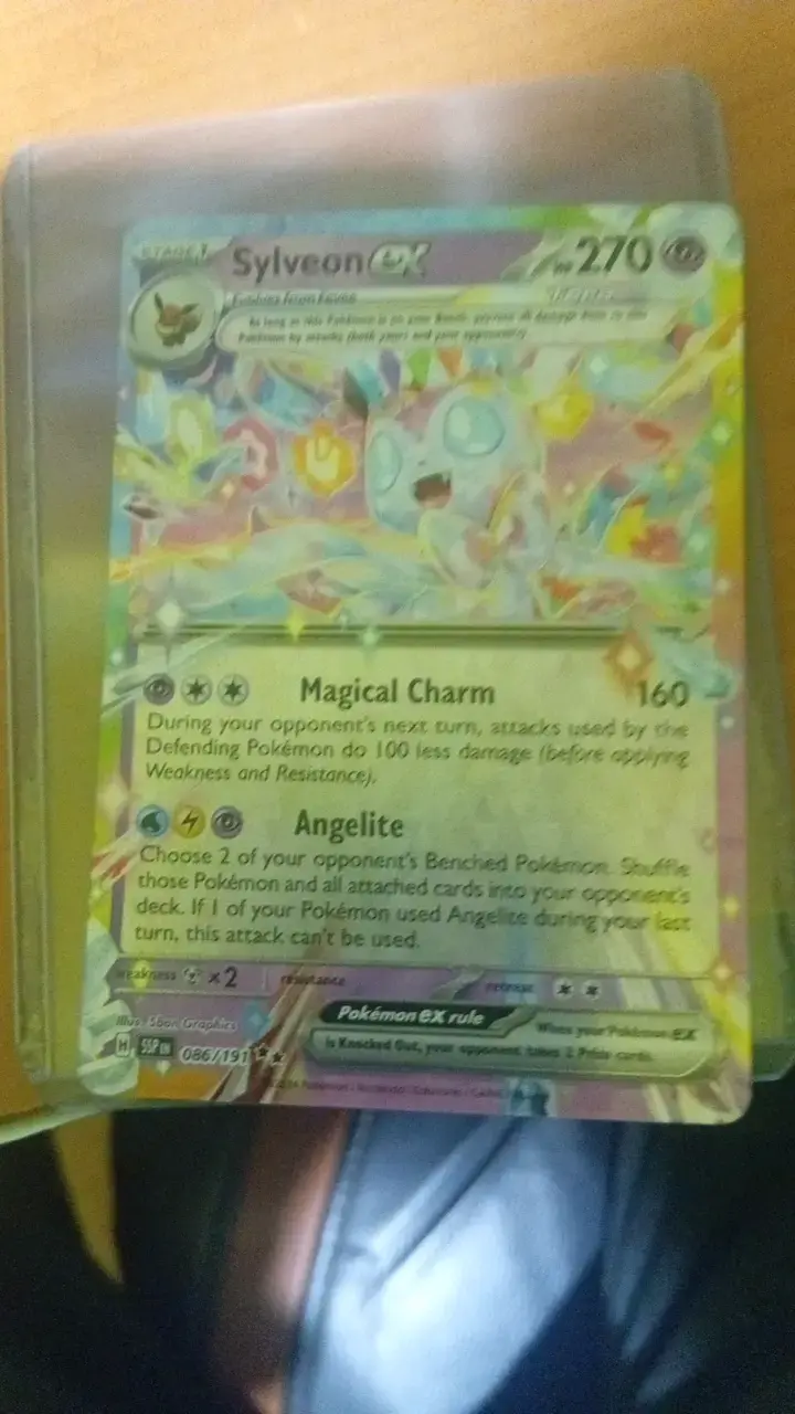 Carta Pokémon Sylveon EX holográfica - 3