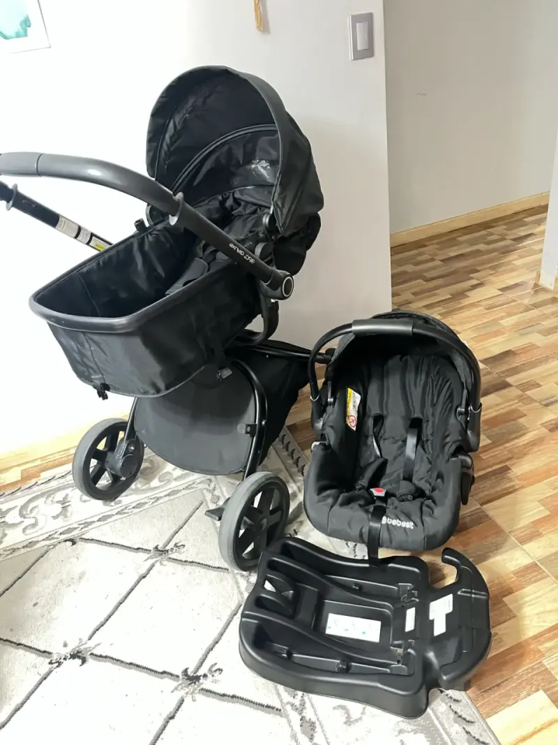 Coche de bebé 360 con silla Moisés y base Bebesit - 1