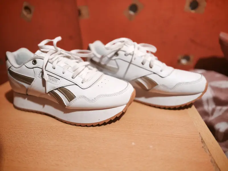 Zapatillas deportivas blancas Reebok con plataforma - 2