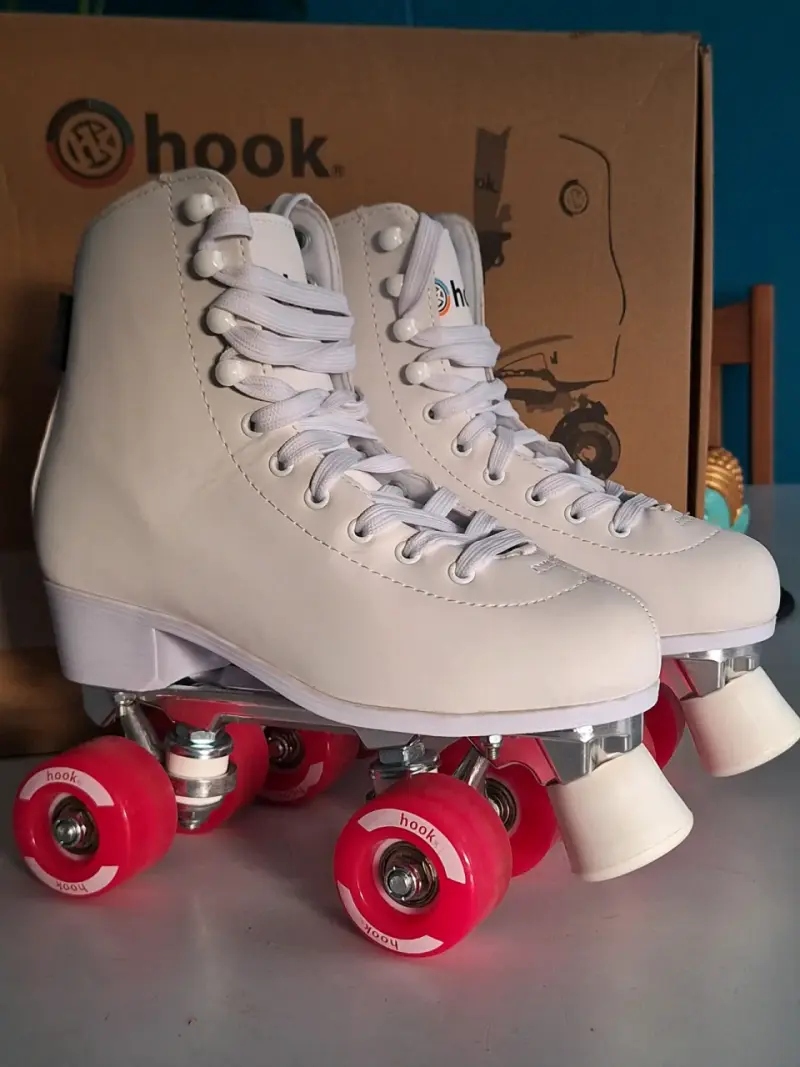 Patines de cuatro ruedas Hook blancos - 1