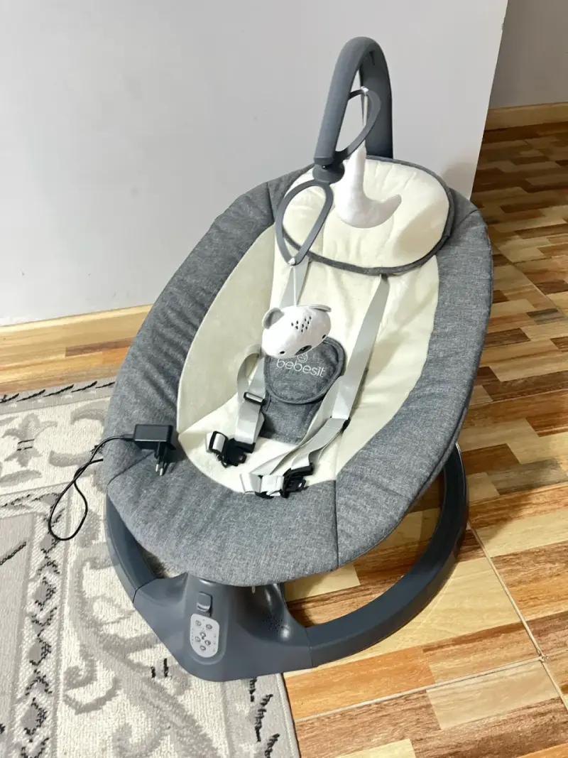 Silla mecedora eléctrica Bebesit gris - 2