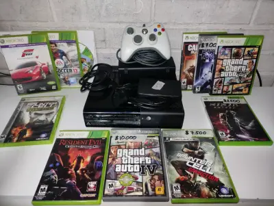 Xbox 360 con control y juegos - miniatura 1