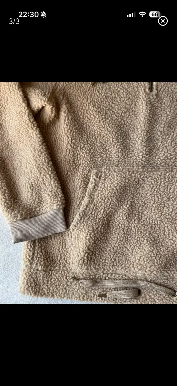 Polerón con capucha beige hombre unisex - 3