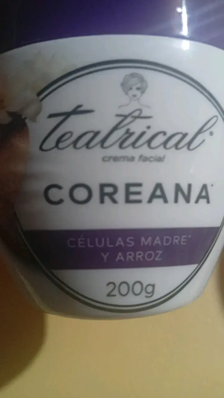 Crema facial Teatrical Coreana 200g - 6